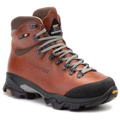 Trekkingi Zamberlan. Brązowe buty trekkingowe męskie Zamberlan, bez wzorów, z gore-texu, sportowe, bez obcasa, bez zapięcia. Za 1,079.00 zł.
