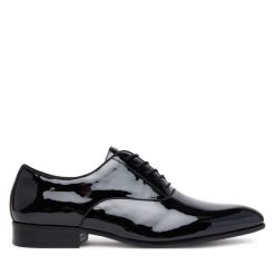 Półbuty Aldo. Czarne eleganckie półbuty męskie Aldo, wizytowe, bez obcasa, bez zapięcia. Za 299.99 zł.