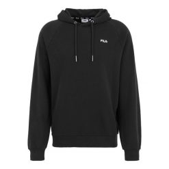 Bluza trekking męska Braives Reglan. Czarne bluzy nierozpinane męskie Fila, l, bez wzorów, z bawełny, bez ramiączek, bez kaptura. Za 229.00 zł.