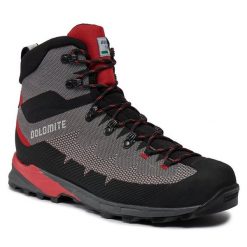 Trekkingi Dolomite. Czarne buty trekkingowe męskie Dolomite, bez wzorów, z gore-texu, bez zapięcia, trekkingowe, gore-tex. Za 939.99 zł.