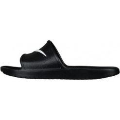 Czarne Klapki Nike Kawa Shower 832528-001. Czarne klapki i japonki męskie Nike, bez wzorów, z materiału. W wyprzedaży za 129.00 zł.