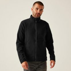 Polar roboczy męski Honestly Made Full Zip Microfleece. Czarne bluzy z polaru męskie Regatta, m, bez wzorów, z polaru, sportowe, bez ramiączek, bez kaptura. Za 187.00 zł.