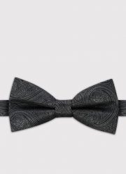 PAKO LORENTE - Żakardowa mucha męska. Szare krawaty i muchy męskie Pako Lorente, bez wzorów, z poliesteru, eleganckie. Za 99.99 zł.