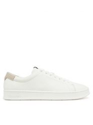 Calvin Klein Sneakersy Low Top Lace Up Nu HM0HM01758 Biały. Białe buty sportowe na co dzień męskie Calvin Klein, m, bez wzorów, ze skóry, bez ramiączek, bez kaptura. Za 359.99 zł.