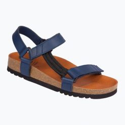 Sandały Scholl Heaven Ad Med. Niebieskie buty zimowe męskie Scholl, bez wzorów, sportowe, bez obcasa, bez zapięcia. Za 249.99 zł.