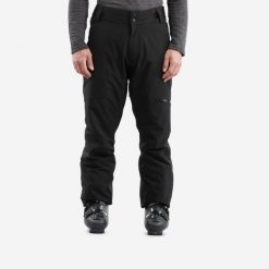 Spodnie narciarskie i snowboardowe męskie Quechua 500. Czarne spodnie narciarskie i snowboardowe męskie WED'ZE, bez wzorów, z materiału, narciarskie. Za 299.99 zł.