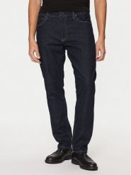 Calvin Klein Jeansy K10K113983 Granatowy Tapered Fit. Niebieskie jeansy męskie Calvin Klein, bez wzorów, z bawełny. Za 249.99 zł.