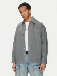 G-Star Raw Koszula D23007-D300 H116 Szary Boxy Fit. Szare koszule męskie G-Star Raw, l, bez wzorów, z bawełny, bez kołnierzyka, bez ramiączek. Za 449.99 zł.