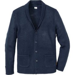 Sweter rozpinany Regular Fit bonprix ciemnoniebieski. Kardigany męskie marki bonprix. Za 37.99 zł.