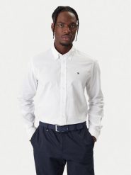 Tommy Hilfiger Koszula MW0MW40529 Biały Regular Fit. Białe koszule męskie Tommy Hilfiger, m, bez wzorów, z bawełny, bez kołnierzyka, bez ramiączek. Za 369.99 zł.