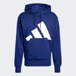 Bluza z kapturem Essentials Big Logo French Terry. Białe bluzy z kapturem męskie ADIDAS, xl, bez wzorów, z materiału, z kapturem. Za 239.00 zł.