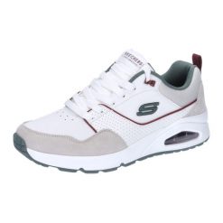 Buty do biegania Mężczyzna Skechers Uno Retro One szary. Białe buty do biegania męskie Skechers, bez wzorów, z materiału, bez zapięcia, do biegania. Za 404.25 zł.