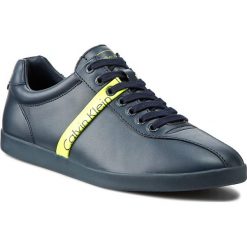 Sneakersy CALVIN KLEIN JEANS - Avi SE8439 Navy/Yell. Niebieskie buty sportowe na co dzień męskie Calvin Klein Jeans, z jeansu, eleganckie. W wyprzedaży za 269.00 zł.