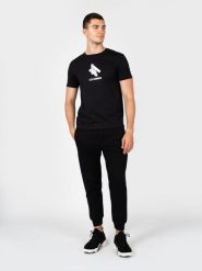 Les Hommes Spodnie "Jogging" | LBH4003700U | Mężczyzna | Czarny. Czarne spodnie na co dzień męskie Les Hommes, bez wzorów, z bawełny, eleganckie, długie. W wyprzedaży za 499.00 zł.