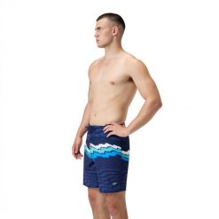 Spodenki szorty męskie kąpielowe Speedo Stripe Flex BoardShort. Niebieskie kąpielówki męskie SPEEDO, l, bez wzorów. Za 279.99 zł.