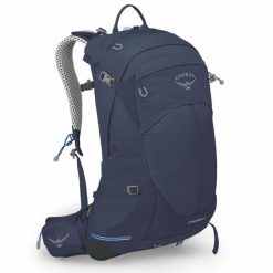 Plecak turystyczny Osprey Stratos. Niebieskie plecaki męskie Osprey, bez wzorów. Za 678.25 zł.