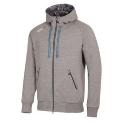 Bluza z kapturem męska Ocun Hoodie Zipper. Szare bluzy nierozpinane męskie Ocun, m, bez wzorów, sportowe, bez ramiączek, z kapturem. Za 375.99 zł.