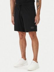 HUGO Szorty piżamowe Spray 50559719 Czarny Regular Fit. Czarne szorty męskie Hugo, bez wzorów, z bawełny. Za 249.99 zł.