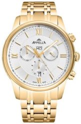 Zegarek męski Appella L70006.1163CH złoty. Żółte zegarki męskie Acappella, złote. Za 1,990.00 zł.