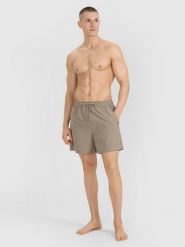 4F Spodenki plażowe boardshorty męskie - khaki XL. Brązowe szorty męskie 4f, bez wzorów, z syntetyku, wakacyjne. W wyprzedaży za 59.99 zł.