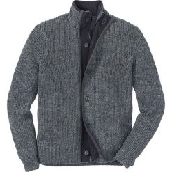 Sweter rozpinany Regular Fit bonprix antracytowo-szary melanż. Kardigany męskie marki bonprix. Za 109.99 zł.