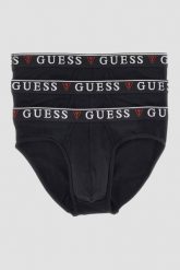 GUESS Zestaw czarnej męskiej bielizny slipy 3 Pack. Czarne slipki męskie Guess, m, z aplikacjami. W wyprzedaży za 94.99 zł.