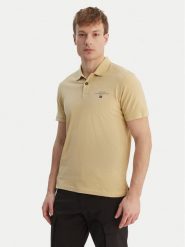 Napapijri Polo Elbas NP0A4GB4 Beżowy Regular Fit. Brązowe koszulki polo męskie Napapijri, m, bez wzorów, z bawełny, bez kołnierzyka, bez ramiączek. Za 299.99 zł.