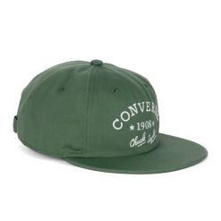 Czapka z daszkiem Converse Graphic 6 Panel Baseball. Zielone czapki męskie Converse, bez wzorów. Za 109.99 zł.