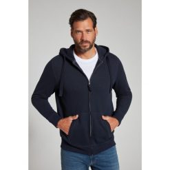 Męska Rozpinana bluza z kapturem dzianina dresowa do 8XL. Niebieskie bluzy z kapturem męskie JAY-PI, m, bez wzorów, z bawełny, z kapturem. Za 349.99 zł.