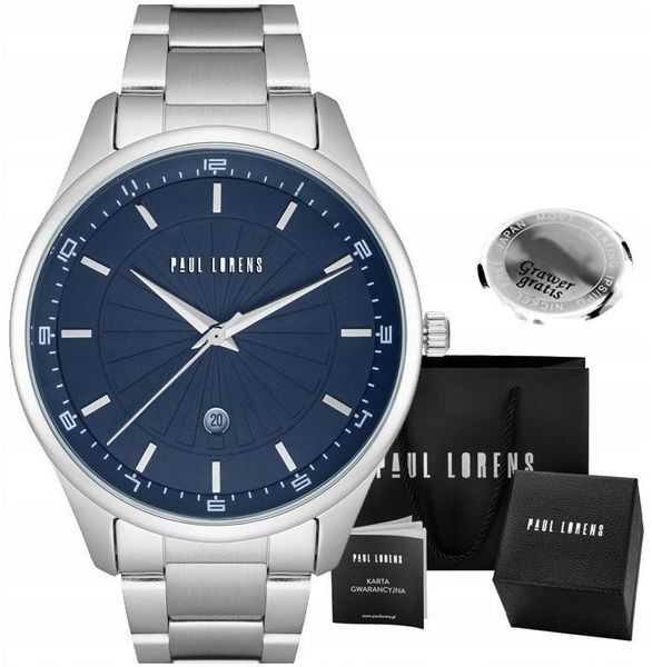 Zegarek męski Paul Lorens GAVEN-6C1 Z GRAWEREM. Zegarki męskie Paul Lorens. Za 189.90 zł.
