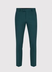 PAKO LORENTE – Spodnie garniturowe w kolorze zielonym. Zielone eleganckie spodnie męskie Pako Lorente, bez wzorów, eleganckie. Za 79.99 zł.