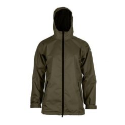 Kurtka dla dorosłych Pros 285 wodoszczelna oddychająca. Zielone kurtki męskie Pros, bez wzorów, sportowe, bez ramiączek, bez kaptura. Za 427.00 zł.