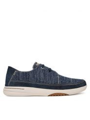 Clarks Półbuty Easeway Lace 26187413 Granatowy. Niebieskie codzienne półbuty męskie Clarks, bez wzorów, z materiału, bez obcasa, bez zapięcia. Za 389.99 zł.
