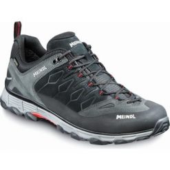 Buty trekkingowe męskie MEINDL Lite Trail GTX, z membraną Gore-Tex. Niebieskie buty zimowe męskie Meindl, bez wzorów, z gore-texu, sportowe, bez obcasa, bez zapięcia. Za 995.50 zł.