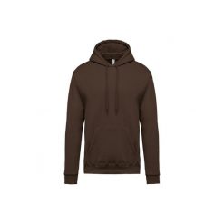 Bluza z kapturem Kariban. Brązowe bluzy z kapturem męskie KARIBAN, m, bez wzorów, z kapturem. Za 175.50 zł.