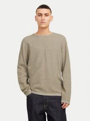Jack & Jones Sweter George 12268279 Beżowy Regular Fit. Brązowe kardigany męskie Jack & Jones, m, bez wzorów, z bawełny, bez ramiączek. Za 129.99 zł.
