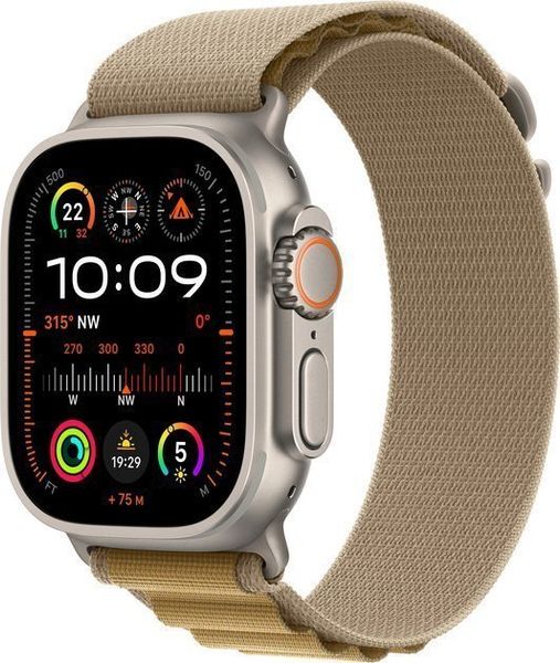 Smartwatch Apple Watch Ultra 2 GPS + Cellular 49mm Titanium Case Alpine Loop Medium Beżowy (MX4F3EL/A). Brązowe zegarki smartwatch Apple. Za 3,556.47 zł.