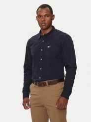 Guess Jeans Koszula M4YH35 WGCF1 Granatowy Slim Fit. Niebieskie koszule męskie Guess Jeans, m, z aplikacjami, z bawełny, bez kołnierzyka, bez ramiączek. Za 269.99 zł.