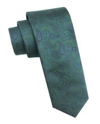 Elegancki i Modny Męski Krawat - Angelo di Monti - Ciemna Zieleń, Paisley. Zielone krawaty i muchy męskie Angelo di Monti, bez wzorów, z tkaniny, eleganckie. Za 45.00 zł.