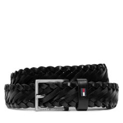 Pasek Męski Tommy Hilfiger. Czarne paski męskie Tommy Hilfiger, bez wzorów. Za 219.99 zł.
