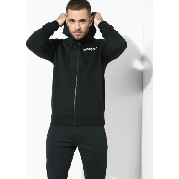 Nike Bluza M Nsw Hoodie Fz Flc Hbr , czarny, rozmiar XL. Czarne bluzy z kapturem męskie Nike, m, bez wzorów, z bawełny, z kapturem. W wyprzedaży za 179.99 zł.