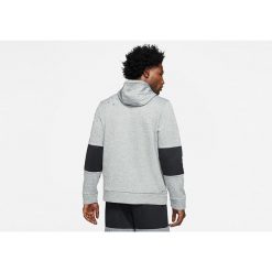 Bluza męska nike air jordan air therma fleece pullover hoodie carbon heather. Szare bluzy nierozpinane męskie Nike, m, bez wzorów, sportowe, bez ramiączek, bez kaptura. Za 229.00 zł.