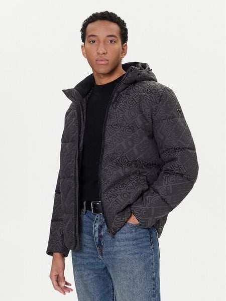 Guess Kurtka zimowa M5BL2D W2752 Szary Regular Fit. Szare kurtki męskie Guess, na zimę, m, z aplikacjami, z syntetyku, bez ramiączek, bez kaptura. Za 579.00 zł.