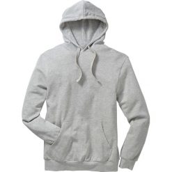 Bluza z kapturem Regular Fit bonprix jasnoszary melanż. Bluzy nierozpinane męskie bonprix. Za 37.99 zł.