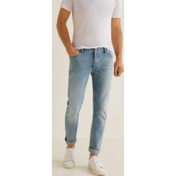 Mango Man - Jeansy Tim3. Niebieskie jeansy męskie Mango Man, z bawełny. Za 199.90 zł.