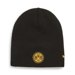 Czapka dwustronna Borussia Dortmund PUMA Faster Yellow Black. Czarne czapki męskie Puma, bez wzorów, sportowe. Za 109.00 zł.