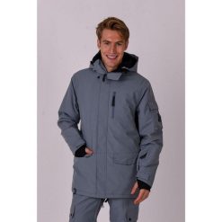 Kurtka Yeh Man szara. Szare kurtki męskie OOSC, na zimę, bez wzorów, z nylonu, sportowe, bez ramiączek, bez kaptura. Za 1,710.99 zł.
