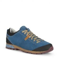 Buty trekkingowe męskie Aku Bellamont 3 Gtx. Niebieskie buty trekkingowe męskie Aku, bez wzorów, z materiału, sportowe, bez obcasa, bez zapięcia. Za 987.00 zł.