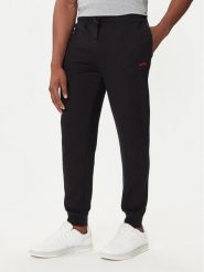 HUGO Spodnie dresowe Austin 50532012 Czarny Regular Fit. Czarne spodnie dresowe męskie Hugo, bez wzorów, z bawełny. Za 189.99 zł.