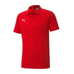 Koszulka Polo Męska TeamGoal 23. Czerwone koszulki polo męskie Puma, m, bez wzorów, sportowe, bez kołnierzyka, bez ramiączek. Za 178.99 zł.